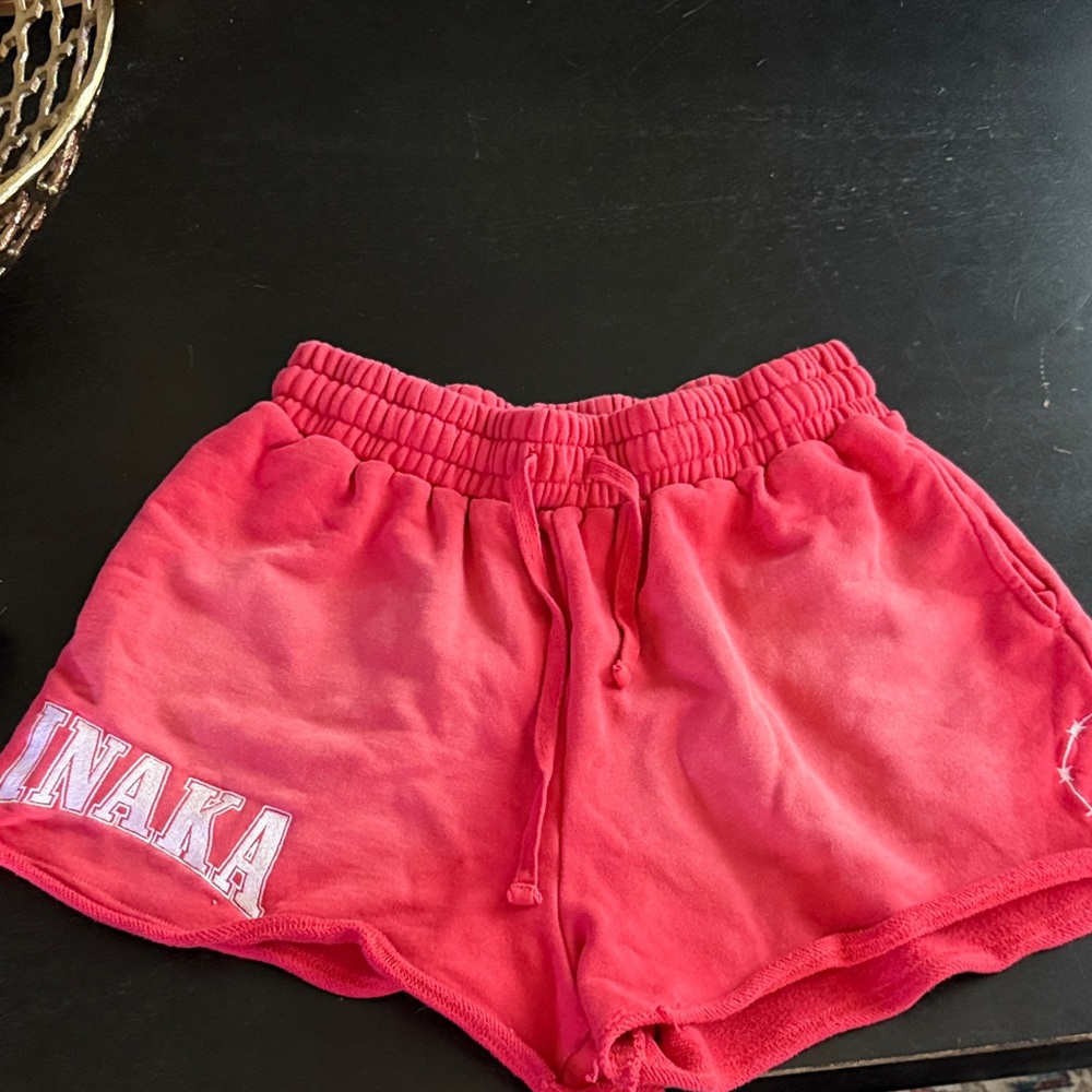 Inaka power Red Athletic Shorts for Women
